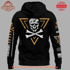 Navy Midshipmen Fear The Bones Black Hoodie