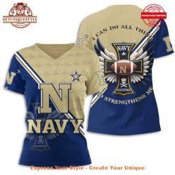 Navy Midshipmen I Can Do All Things Who Strengthens Me Shirt Collection