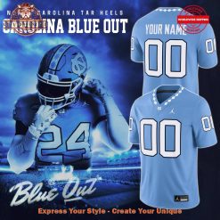 North Carolina Tar Heels 2024 Blue Out Custom Jersey