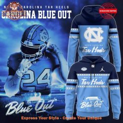 North Carolina Tar Heels 2024 Blue Out Pullover Hoodie