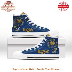 Notre Dame College Football Playoff All Fight 2025 Canvas Shoes