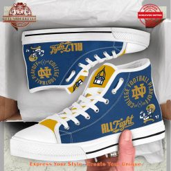 Notre Dame College Football Playoff All Fight 2025 Canvas Shoes