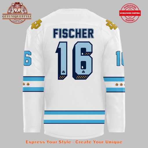 Notre Dame x Chicago Cubs Our Kind Of Town Custom Hockey Jersey