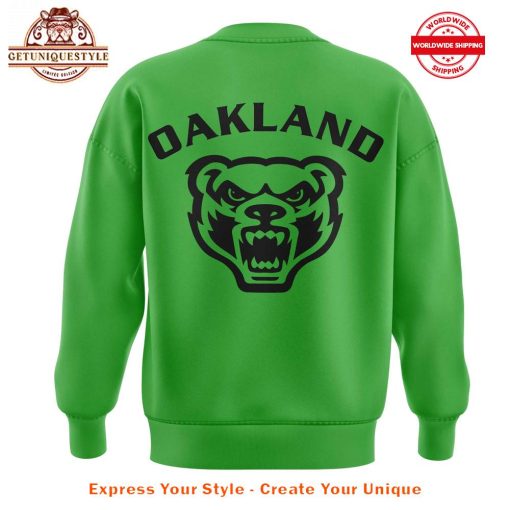 Oakland Golden Grizzlies Basketball Merry Grinchmas from Greg Kampe Sweatshirt