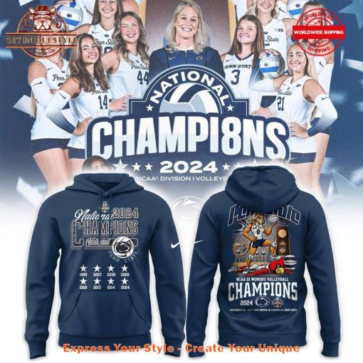 Penn State Nittany Lions National Champions Volleyball 2024 Hoodie