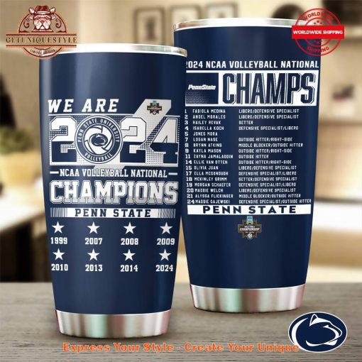 Penn State Womens 2024 NCAA Volleyball Nation Champions Tumbler Cup