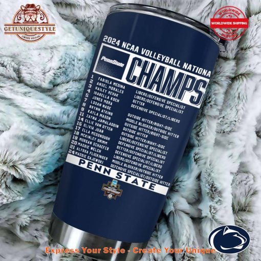 Penn State Womens 2024 NCAA Volleyball Nation Champions Tumbler Cup