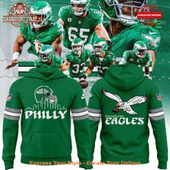 Philadelphia Eagles Kelly Green Threads 2024 Hoodie