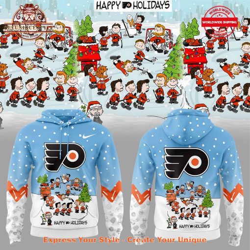 Philadelphia Flyers Happy Holidays Peanuts Hoodie