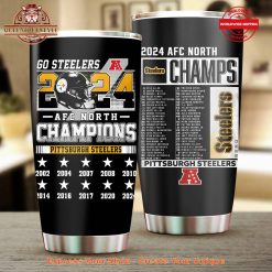 Pittsburgh Steelers Champions 2024 AFC North Tumbler Cup