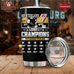 Pittsburgh Steelers Champions 2024 AFC North Tumbler Cup