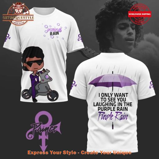 Prince Laughing In The Purple Rain Shirt