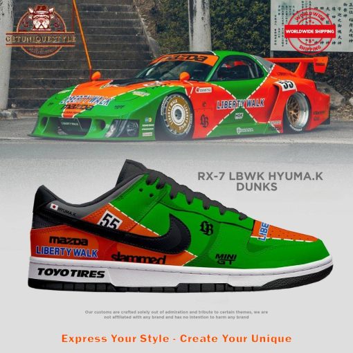 RX7 Hyuma K Liberty Walk SB Dunk Low Shoes