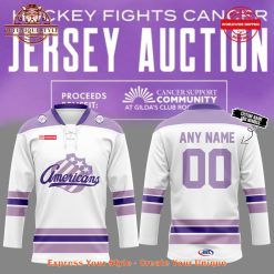 Rochester Americans Fights Cancer Jersey 2024