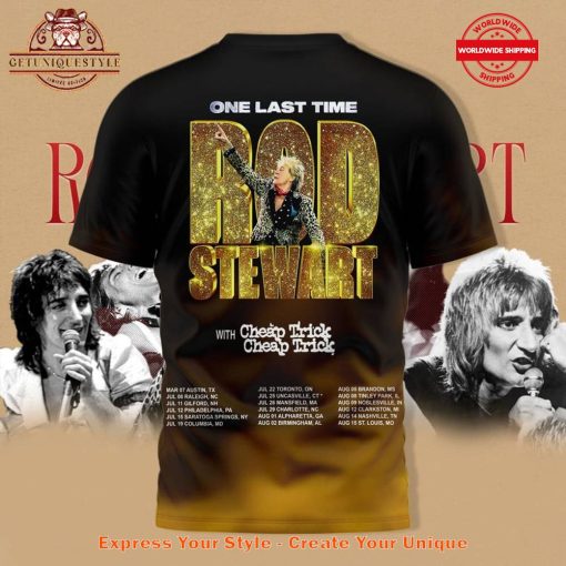 Rod Stewart One Last Time Tour 2025 Limited Shirt