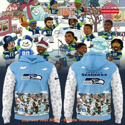 Seattle Seahawks Happy Holidays Hoodie