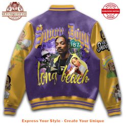 Snoop Dogg Long Beach California 187 Baseball Jacket