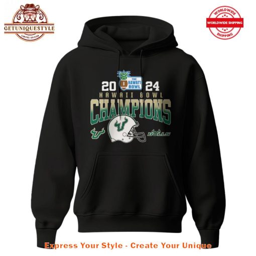 South Florida Bulls Hawaii Bowl Champion 2024 Black Hoodie