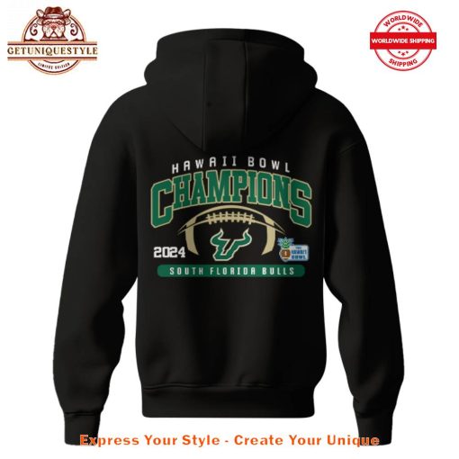 South Florida Bulls Hawaii Bowl Champion 2024 Black Hoodie