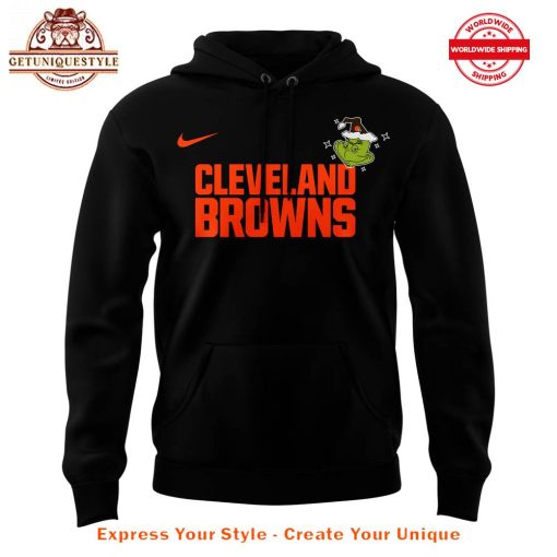 Special Cleveland Browns x The Grinch Merry Christmas Hoodie