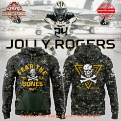 Special New Jolly Rogers Navy Midshipmen Camo Hoodie