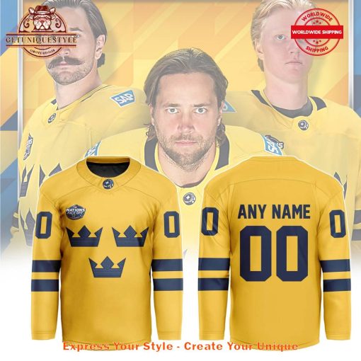 Sweden 2025 4 Nations Face-Off National Team Limited Edition Jersey