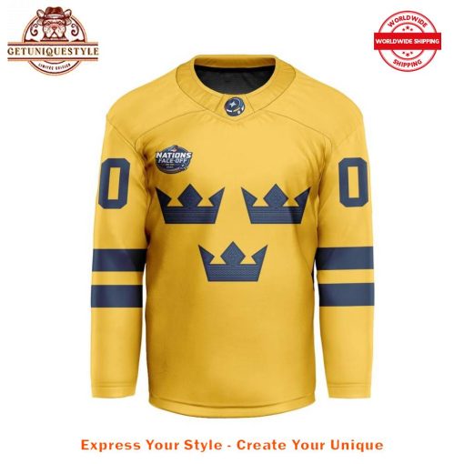 Sweden 2025 4 Nations Face-Off National Team Limited Edition Jersey