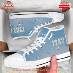 Taylor Swift 1989 Versions Album High Top Canvas Shoes