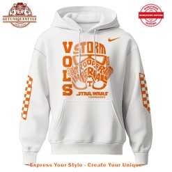 Tennessee Volunteers Football Star War Storm Trooper White Hoodie