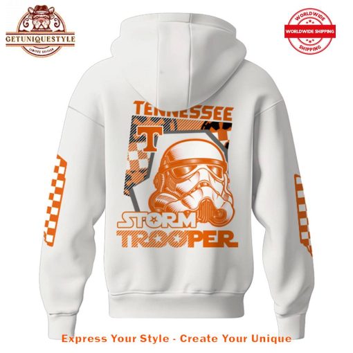 Tennessee Volunteers Football Star War Storm Trooper White Hoodie