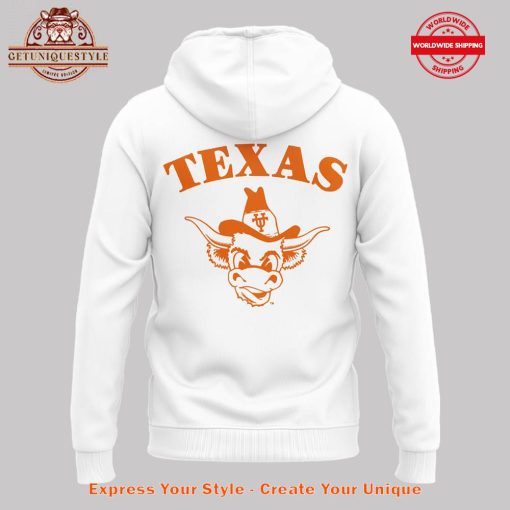 Texas Longhorns Bevo Logo Limited Edition 2025 White Hoodie