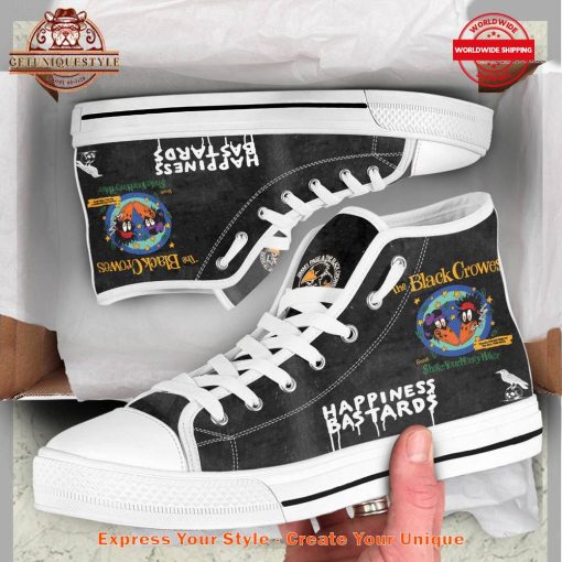 The Black Crowes Happiness Bastards High Top Canvas Shoes