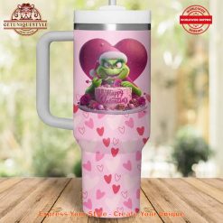 The Grinch Be My Valentine 40oz Stanley Tumbler