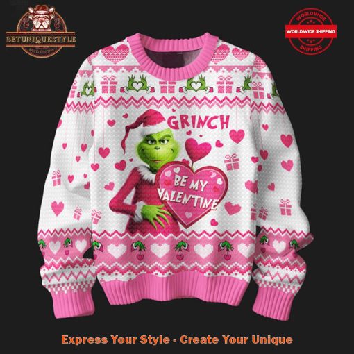 The Grinch Be My Valentine Sweater