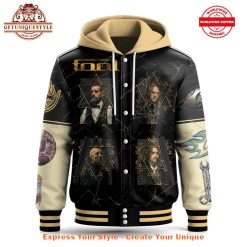 Tool Rock Band Live In The Sand 2025 Hooded Baseball Jacket