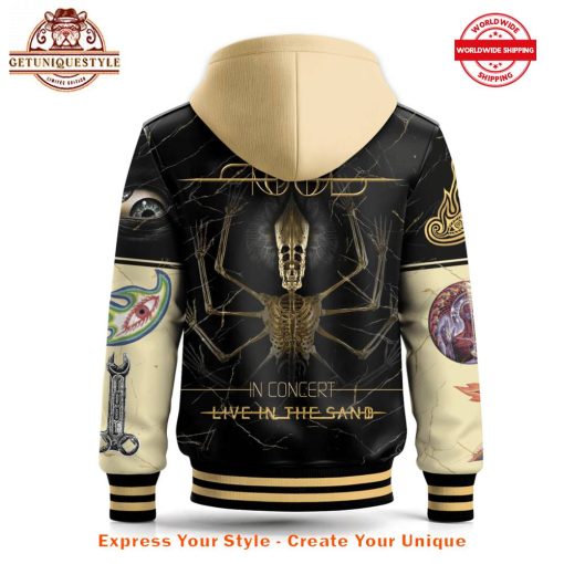 Tool Rock Band Live In The Sand 2025 Hooded Baseball Jacket