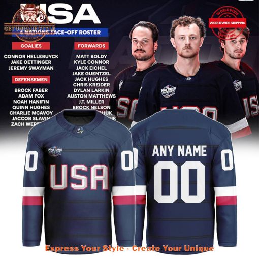 USA 2025 4 Nations Face-Off National Team Limited Edition Jersey