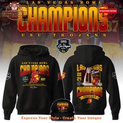 USC Trojans Bowl Las Vegas Bowl Champion 2024 Black Hoodie