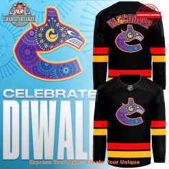 Vancouver Canucks Celebrate Diwali Night 2024 Jersey