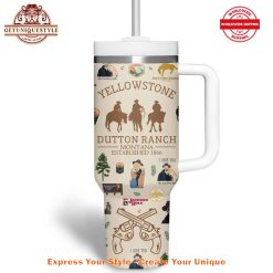 Yellowstone Dutton Ranch 40oz Stanley Tumbler