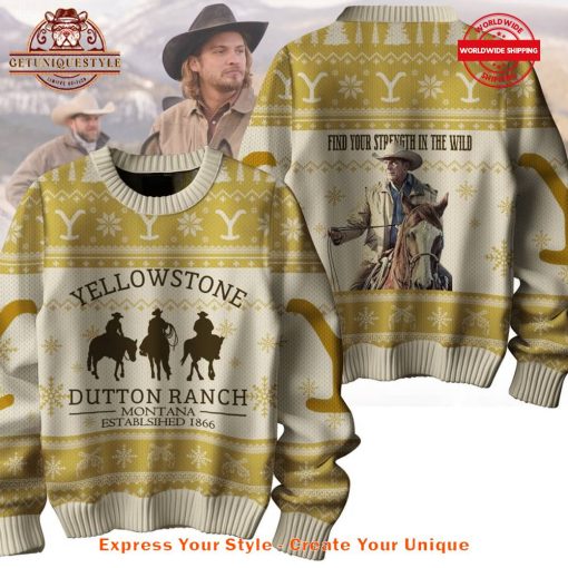 Yellowstone Find Your Strength In The Wild Sweater