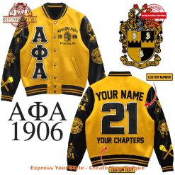 Alpha Phi Alpha Fraternity Founded 1906 Baseball Jacket