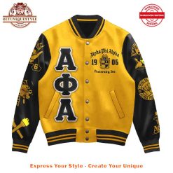 Alpha Phi Alpha Fraternity Founded 1906 Baseball Jacket