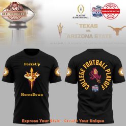 Arizona State Sun Devils Peach Bowl Forks Up Horns Down Shirt