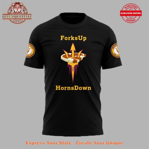 Arizona State Sun Devils Peach Bowl Forks Up Horns Down Shirt