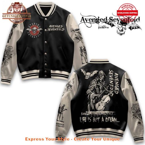 Avenged Sevenfold Life Is But a Dream Baseball Jacket