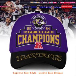 Baltimore Ravens 2024 AFC North Champions Cap