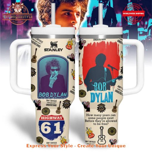 Bob Dylan Highway 61 Revisited 40oz Stanley Tumbler