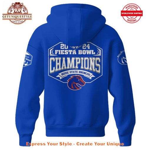 Boise State Broncos Fiesta Bowl Champions 2024 Hoodie