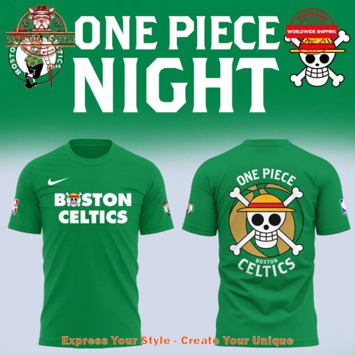 Boston Celtics x One Piece Night Limited Edition Shirt